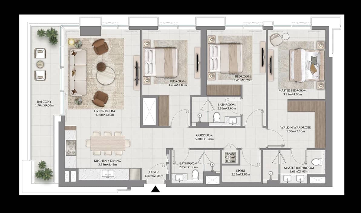 3 Bedroom Apartment