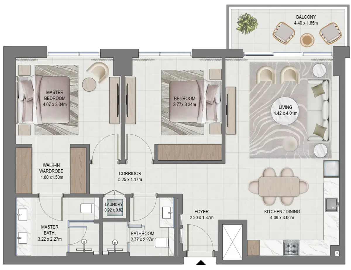 2 Bedroom Apartments