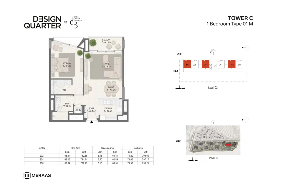 1 Bedroom Apartments