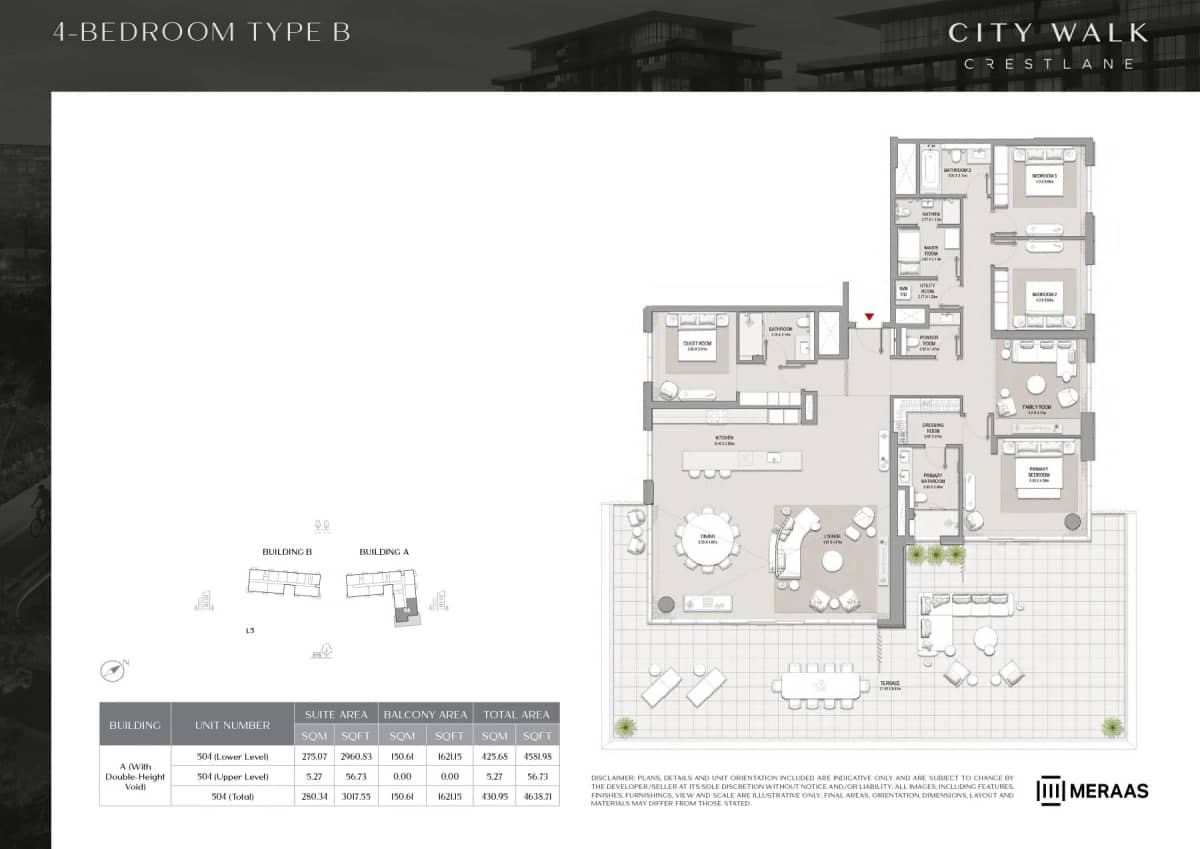 4 Bedroom Apartments