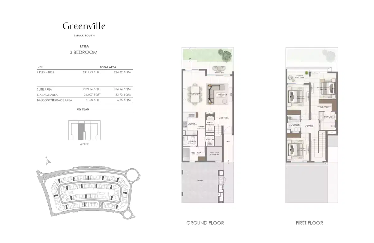 3 Bedroom Townhouses