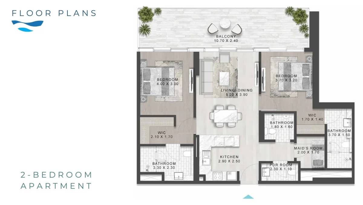 2 Bedroom Apartments