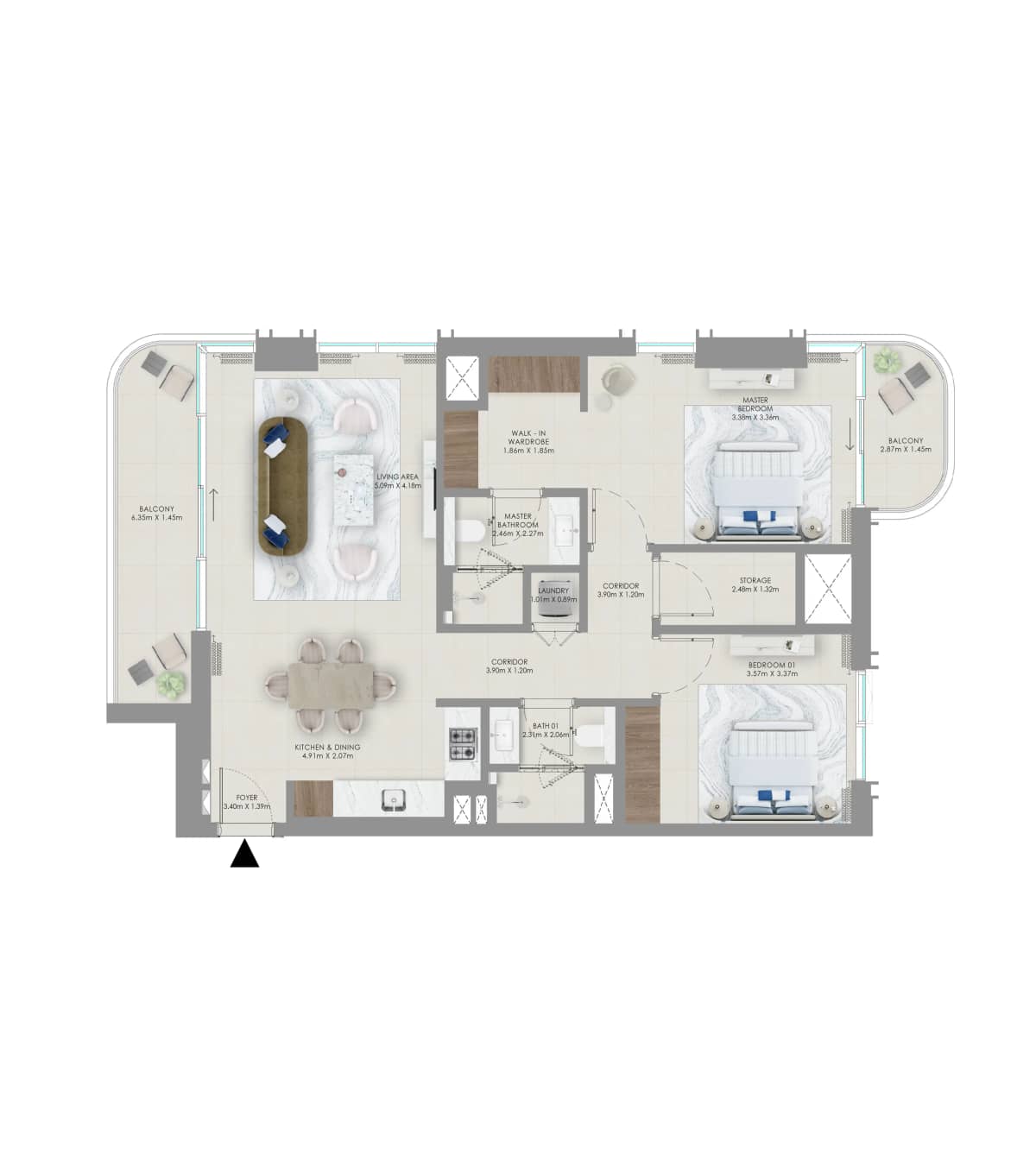 2 Bedroom Apartment
