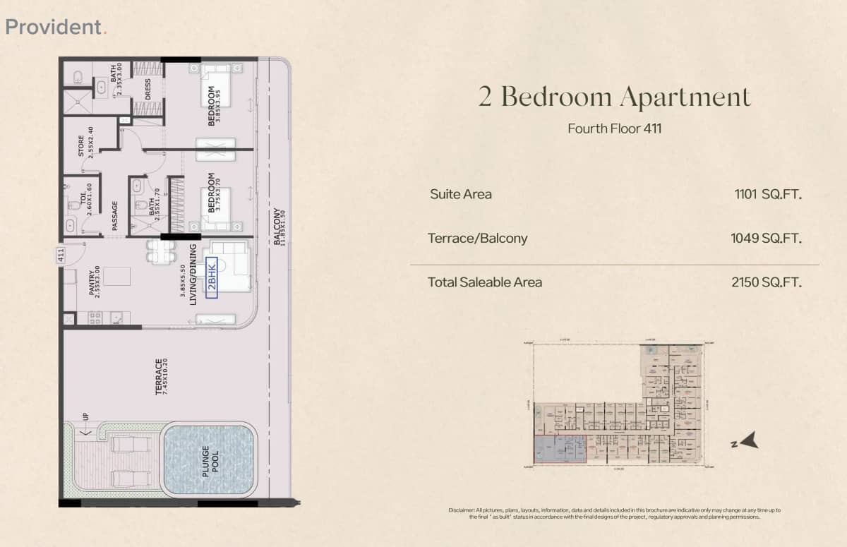 2 Bedroom Apartments