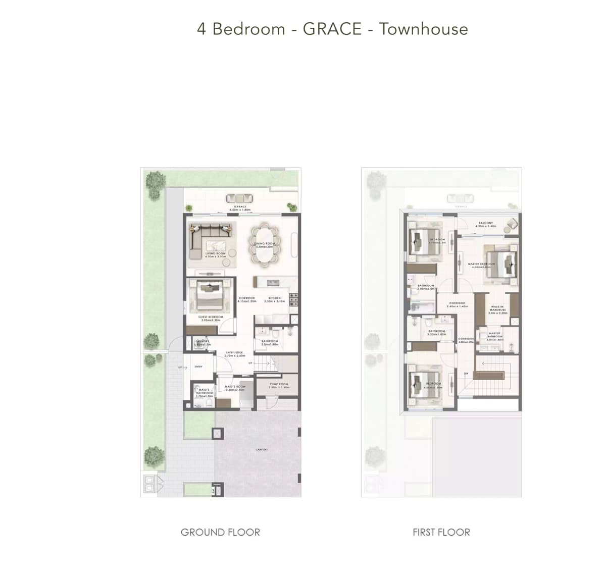 4 Bedroom Townhouses (Grace)