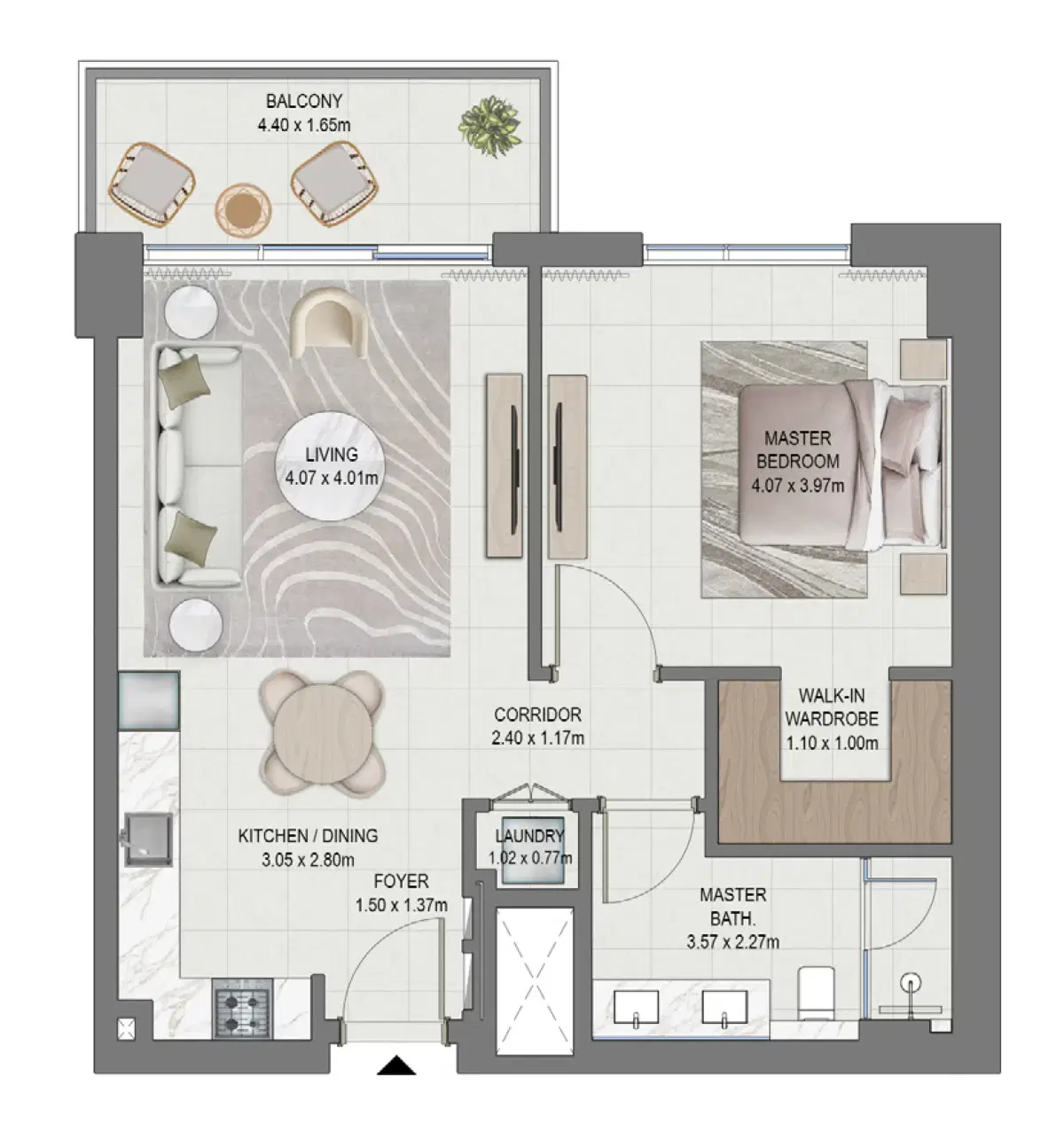 1 Bedroom Apartments