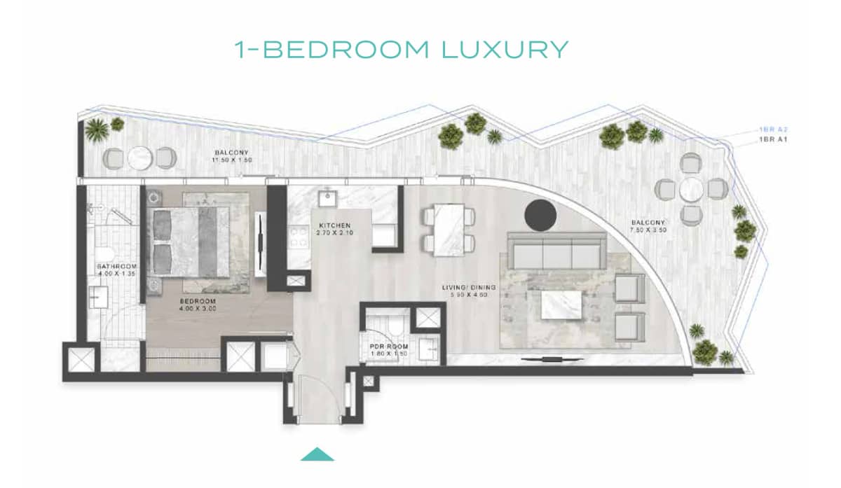 1 Bedroom Apartments