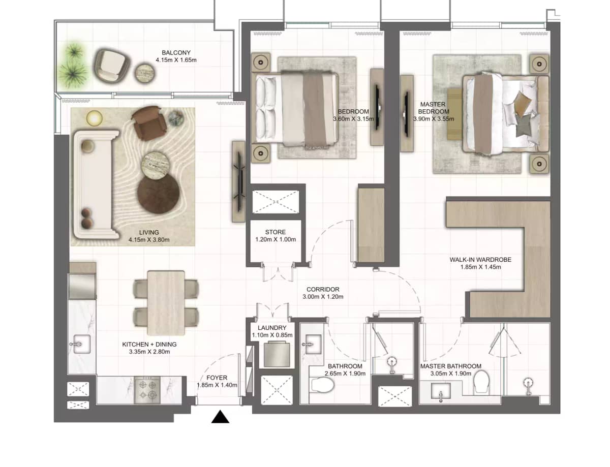 2 Bedroom Apartments