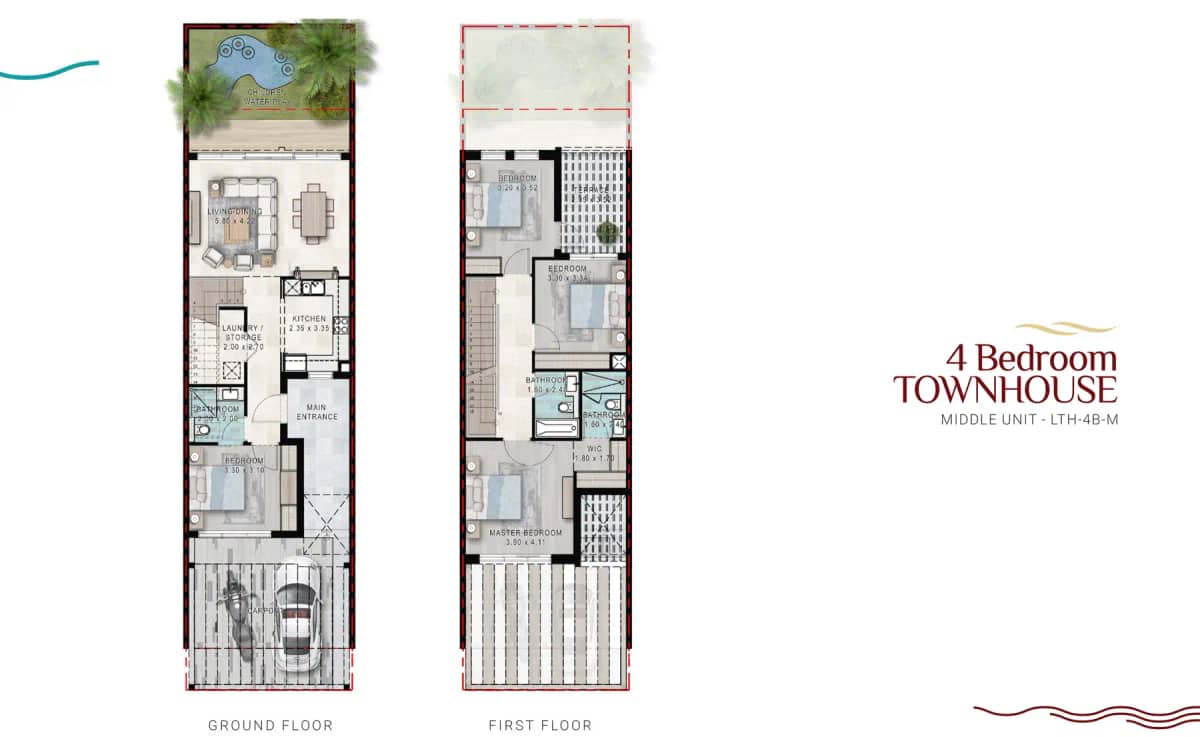 4 Bedroom Townhouses