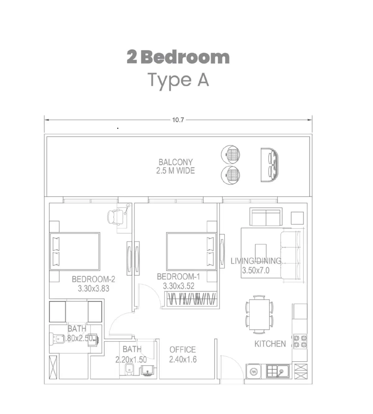 2 Bedroom Apartments