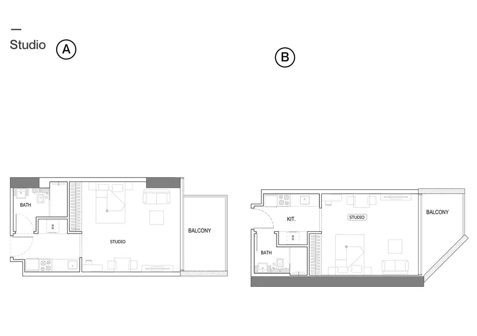 Binghatti Amber Studio Floor Plan