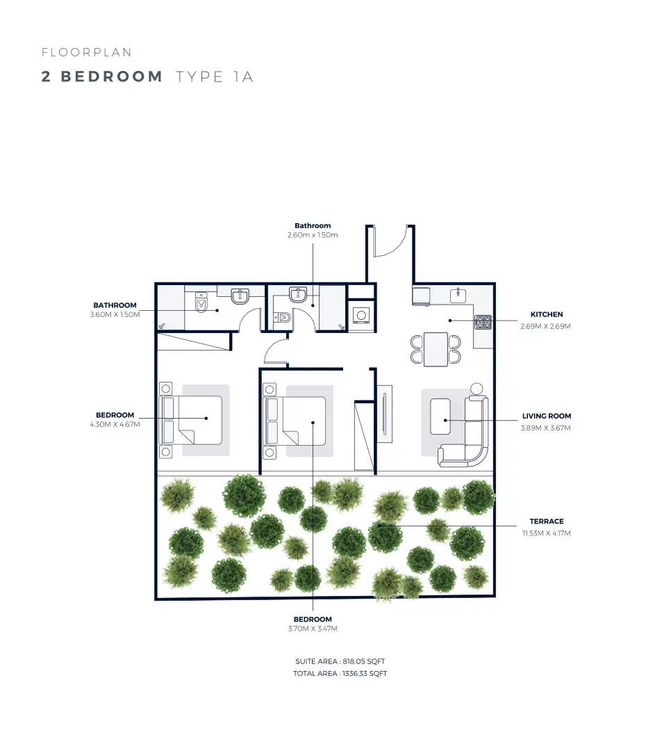 2 Bedroom Apartments