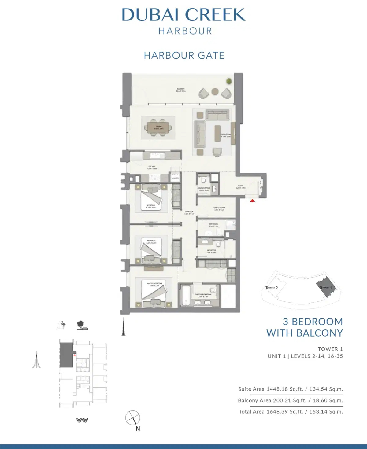 3 Bedroom Apartments