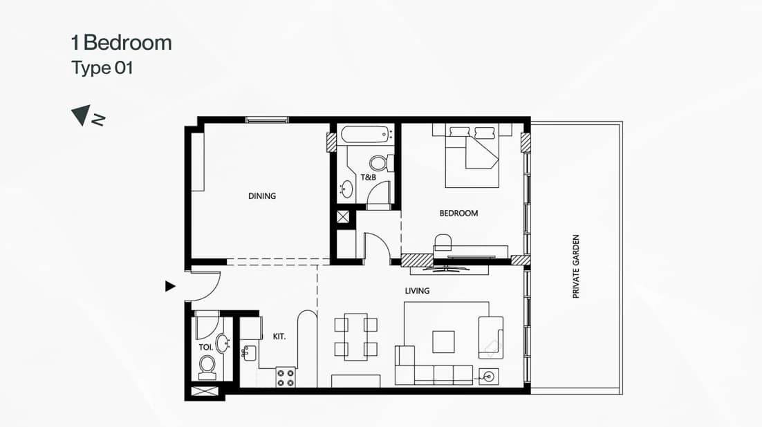 1 Bedroom Apartments
