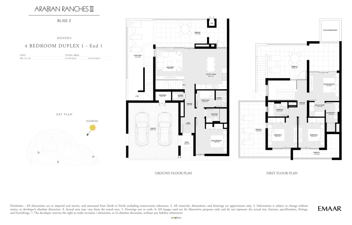 4 Bedroom Duplex Villas