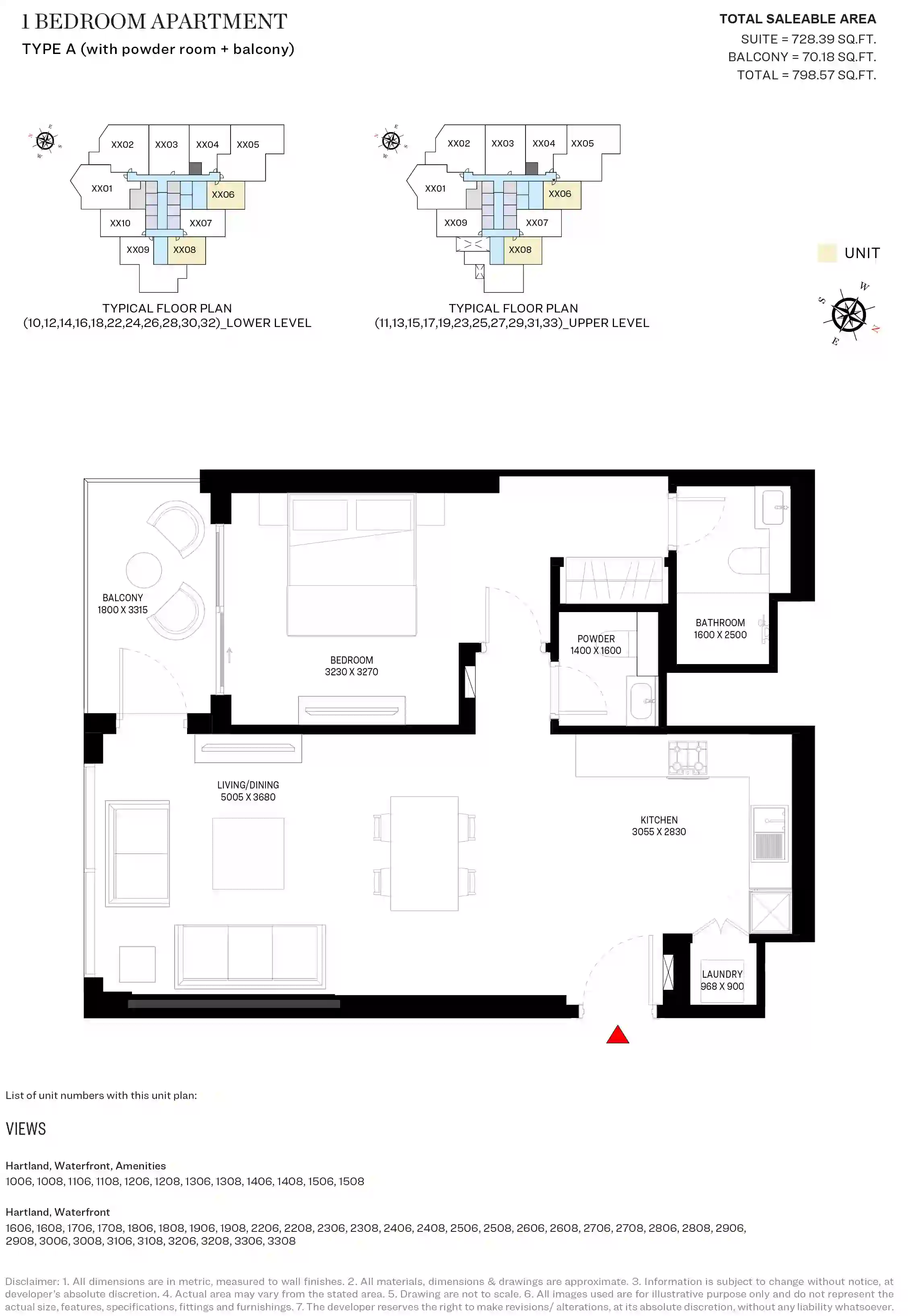 1 Bedroom Apartments