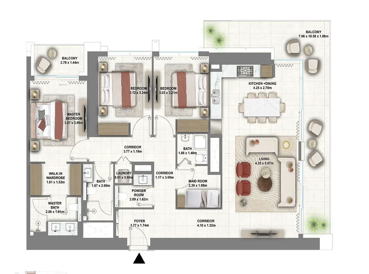 3 Bedroom Apartment-2