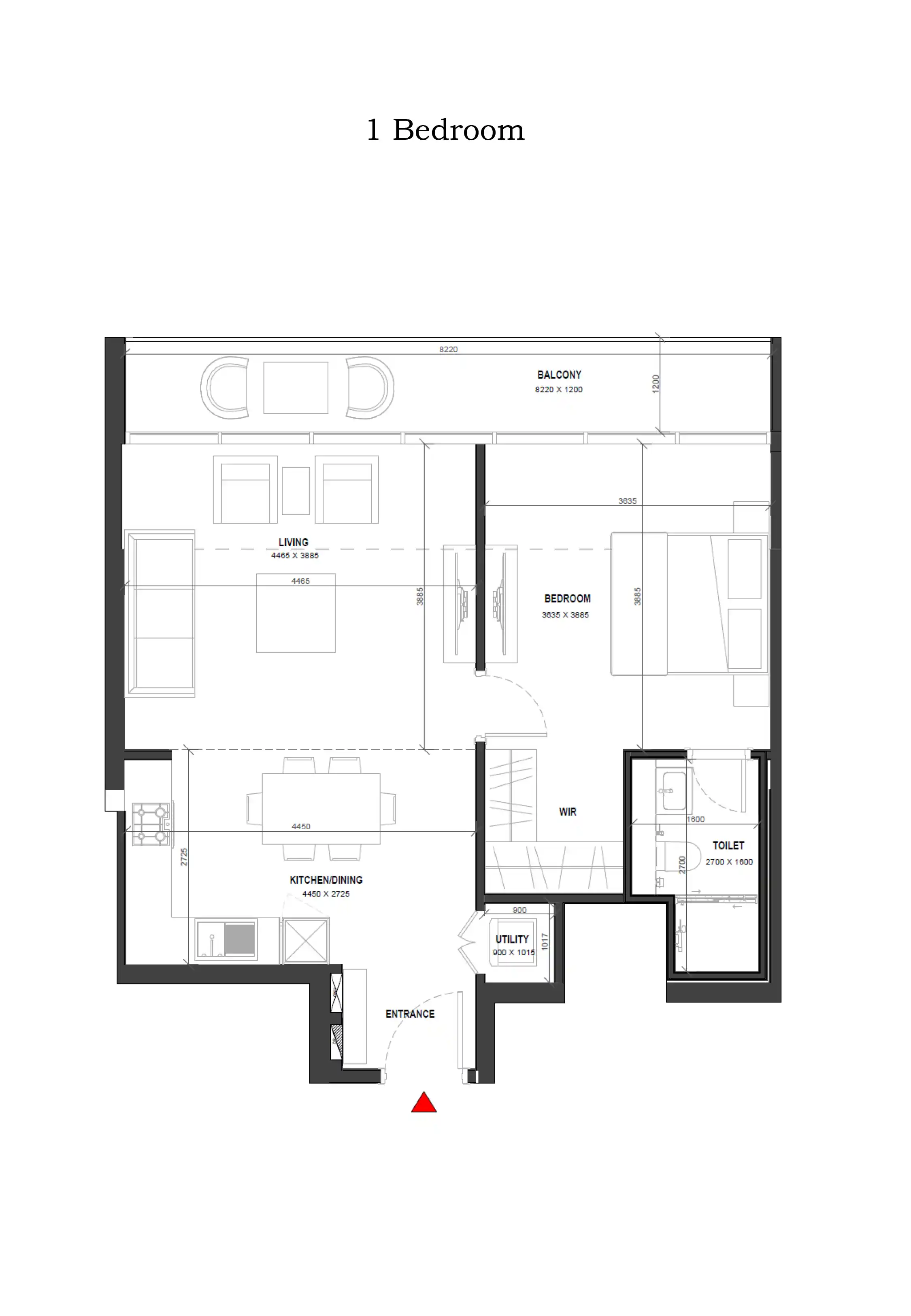 1 Bedroom Apartments