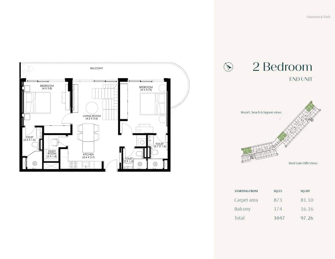 2 Bedroom Apartments