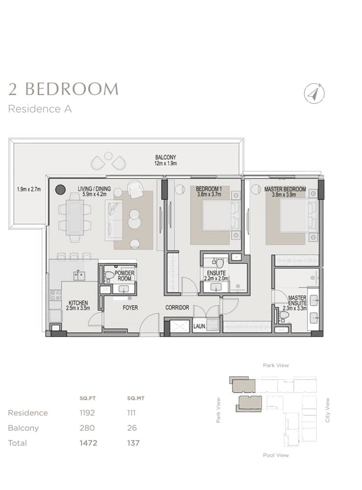 2 Bedroom Apartments
