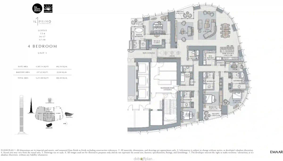 4 Bedroom Apartments