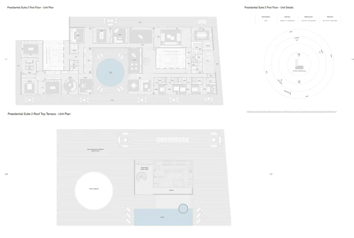 Armani Beach Residences Dubai 5 BR Floor Plan 43,830 Sq. Ft.