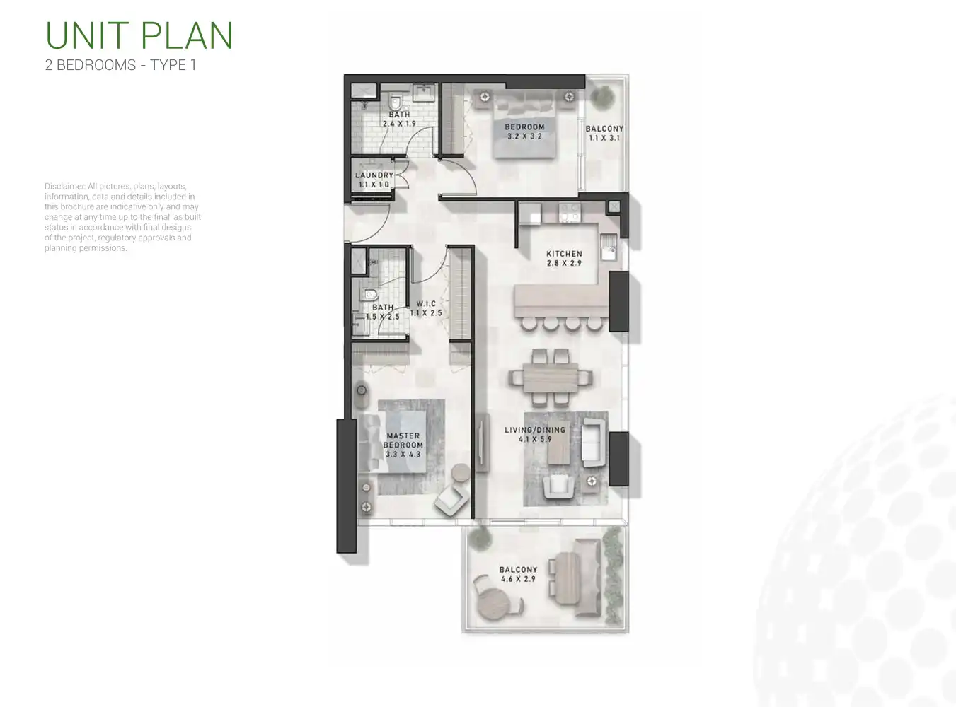 2 Bedroom Apartments