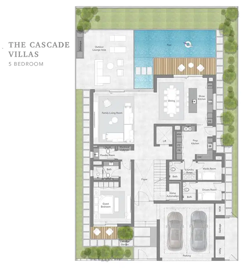 Ellington The Lakeshore Villas 5 BR Villas Floor Plan