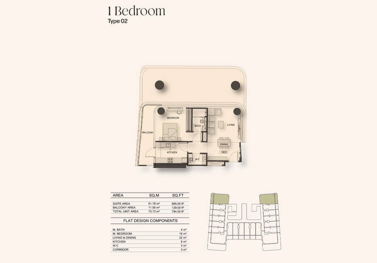 1 Bedroom Apartments