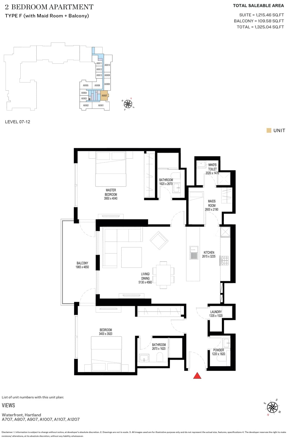 2 Bedroom Apartments