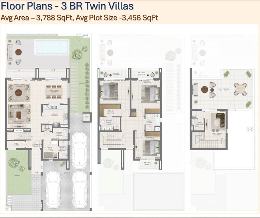 3 Bedroom Villas
