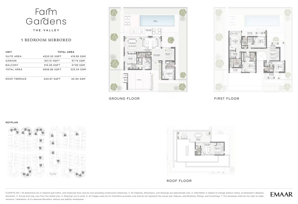 5 Bedroom Mirrored Villas