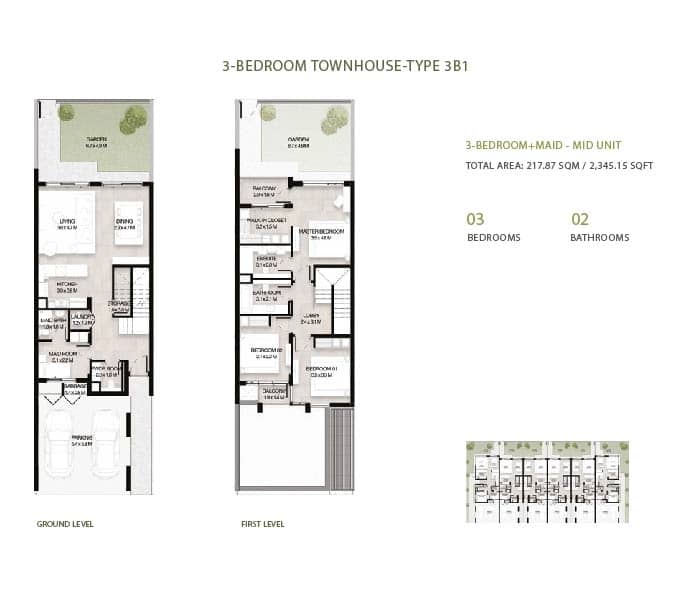 3 Bedroom Townhouses