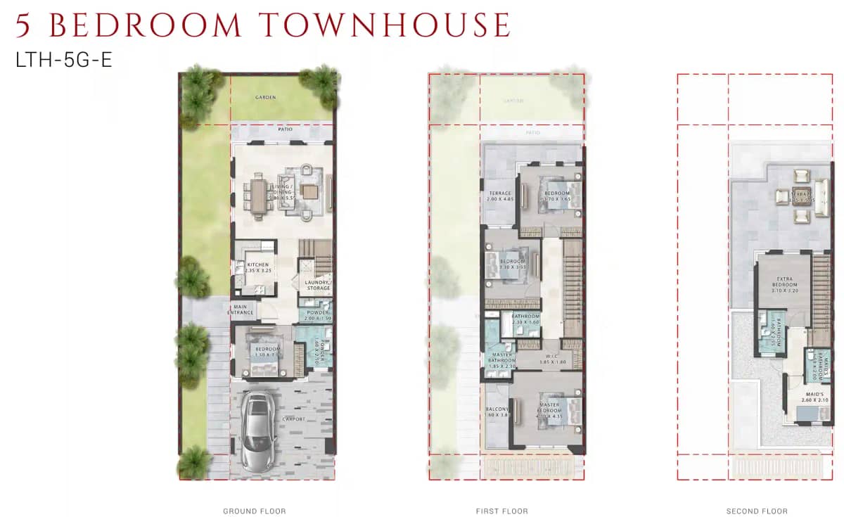 5 Bedroom Townhouses