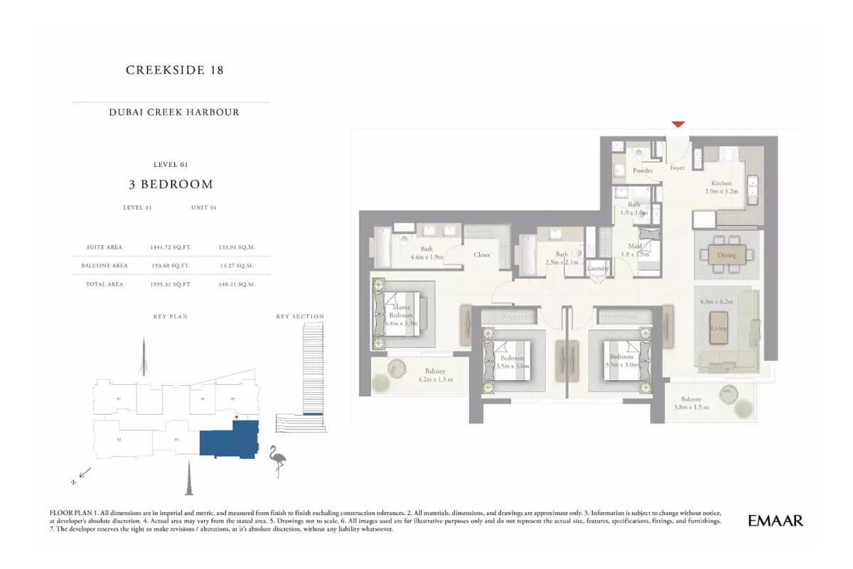 3 Bedroom Apartments