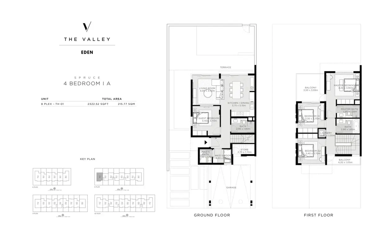 The Valley Eden 4 Bedroom Villa Floor Plan