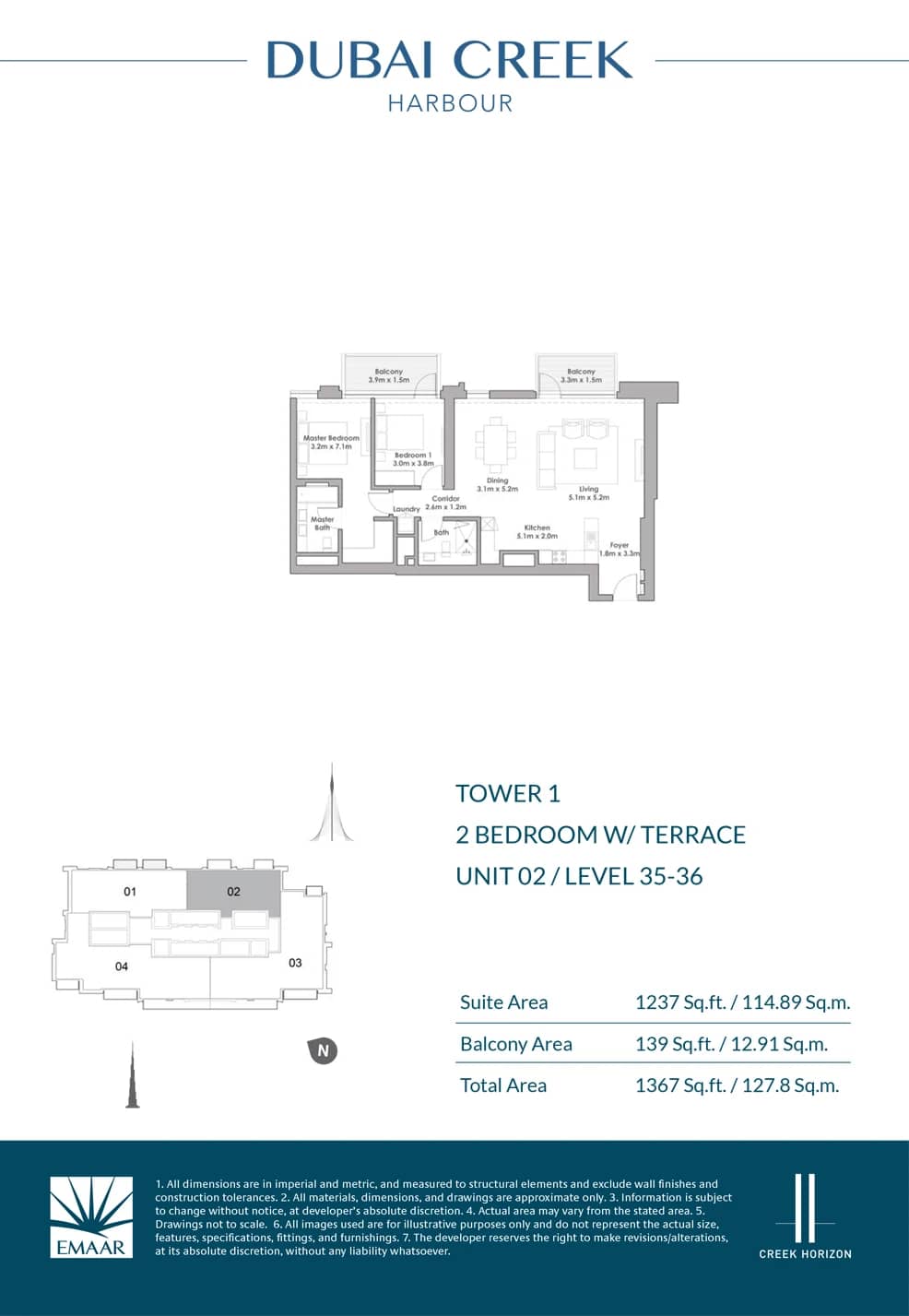 2 Bedroom Apartments