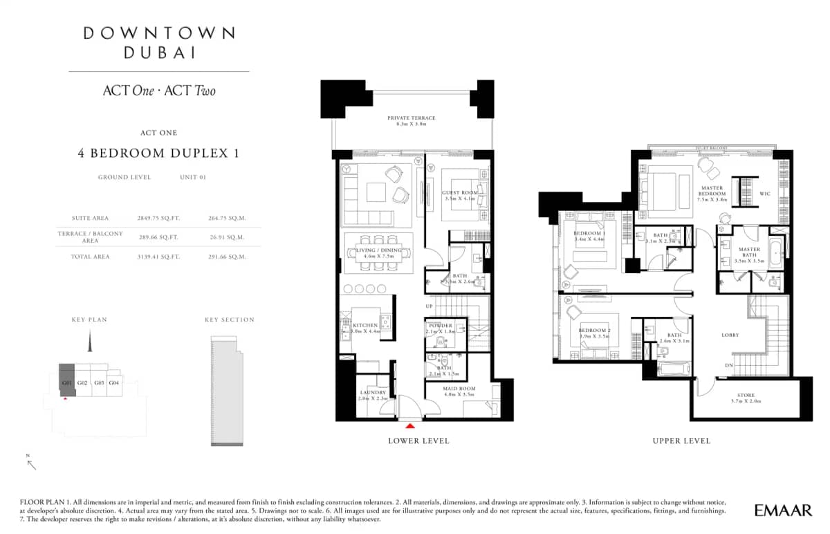 4 Bedroom Duplex Apartments