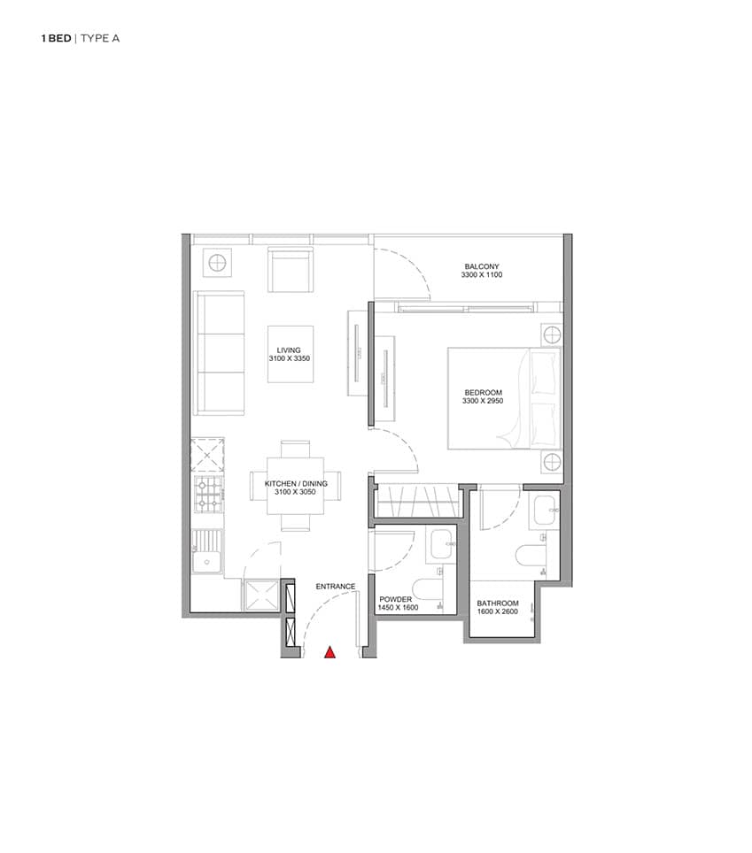 1 Bedroom Apartments
