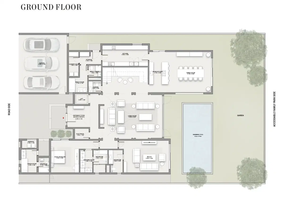 Sobha Estates Ground Floor Floor Plan