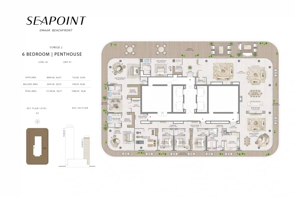 6 Bedroom Penthouses