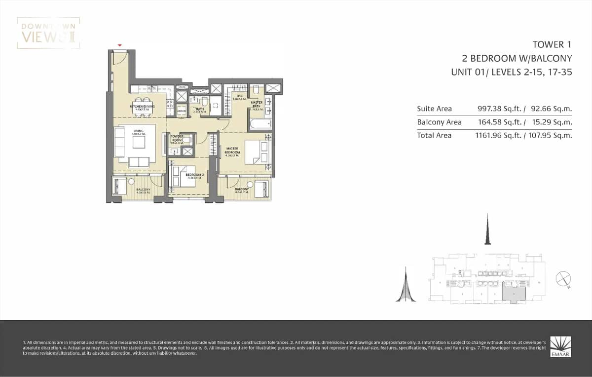 2 Bedroom Apartments