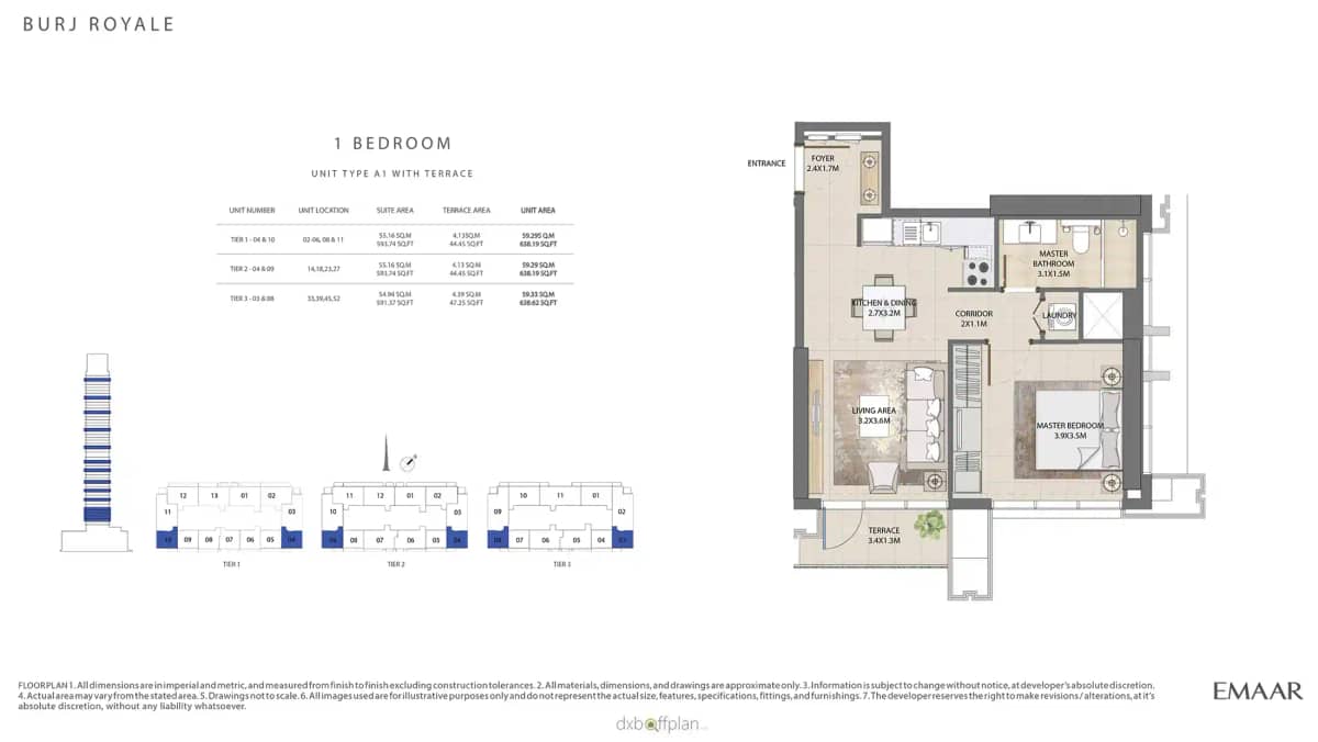 1 Bedroom Apartments