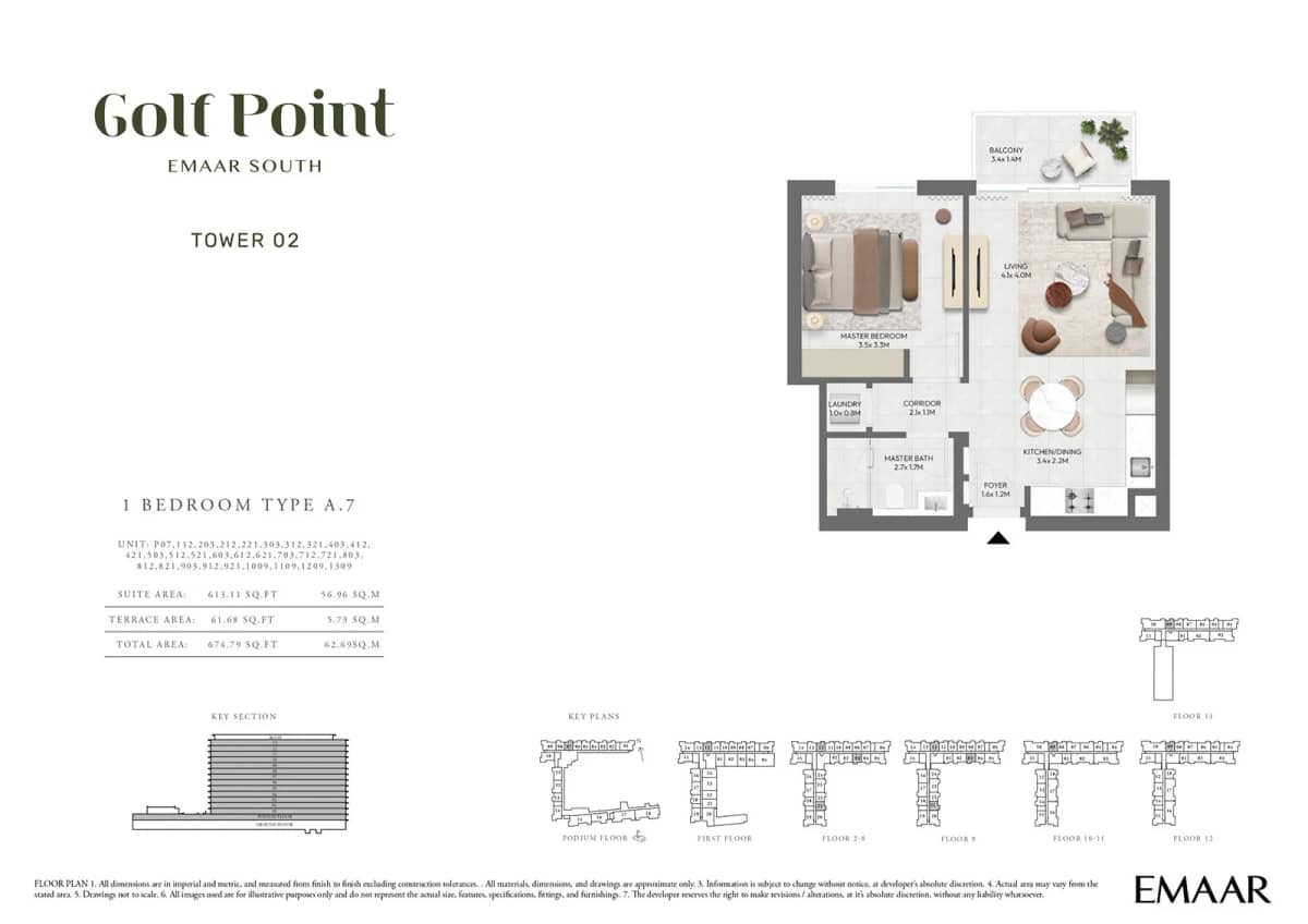 1 Bedroom Apartments
