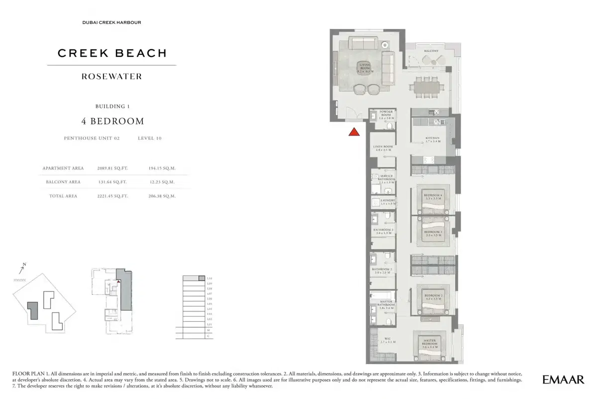 4 Bedroom Penthouses