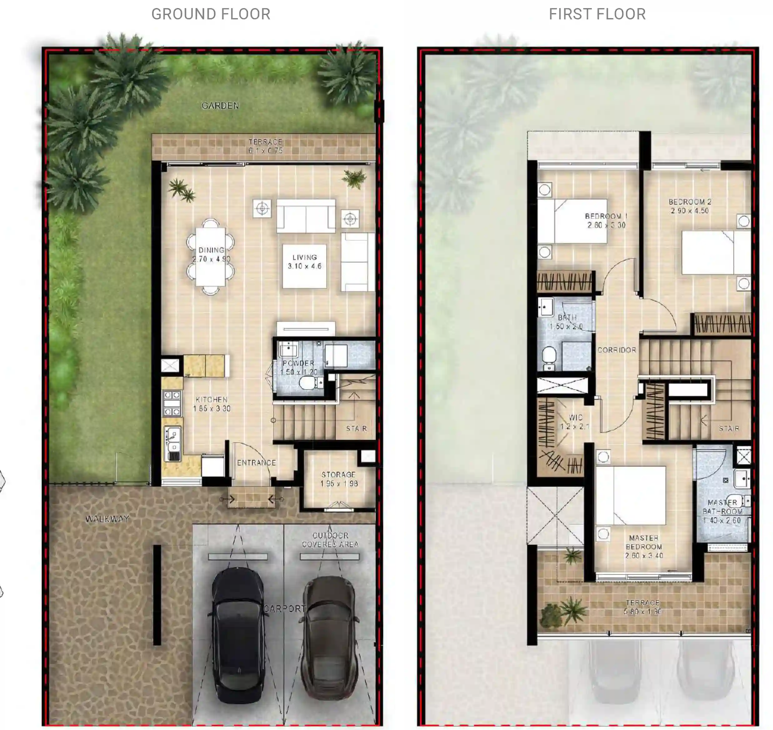 3 Bedroom Villas