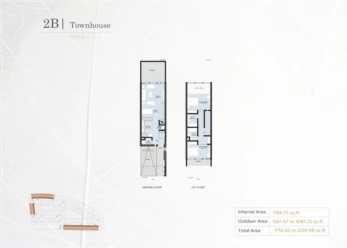 Reportage Verdana Phase 5 Dubai 2 BR Floor Plan 2,235 Sq. Ft.