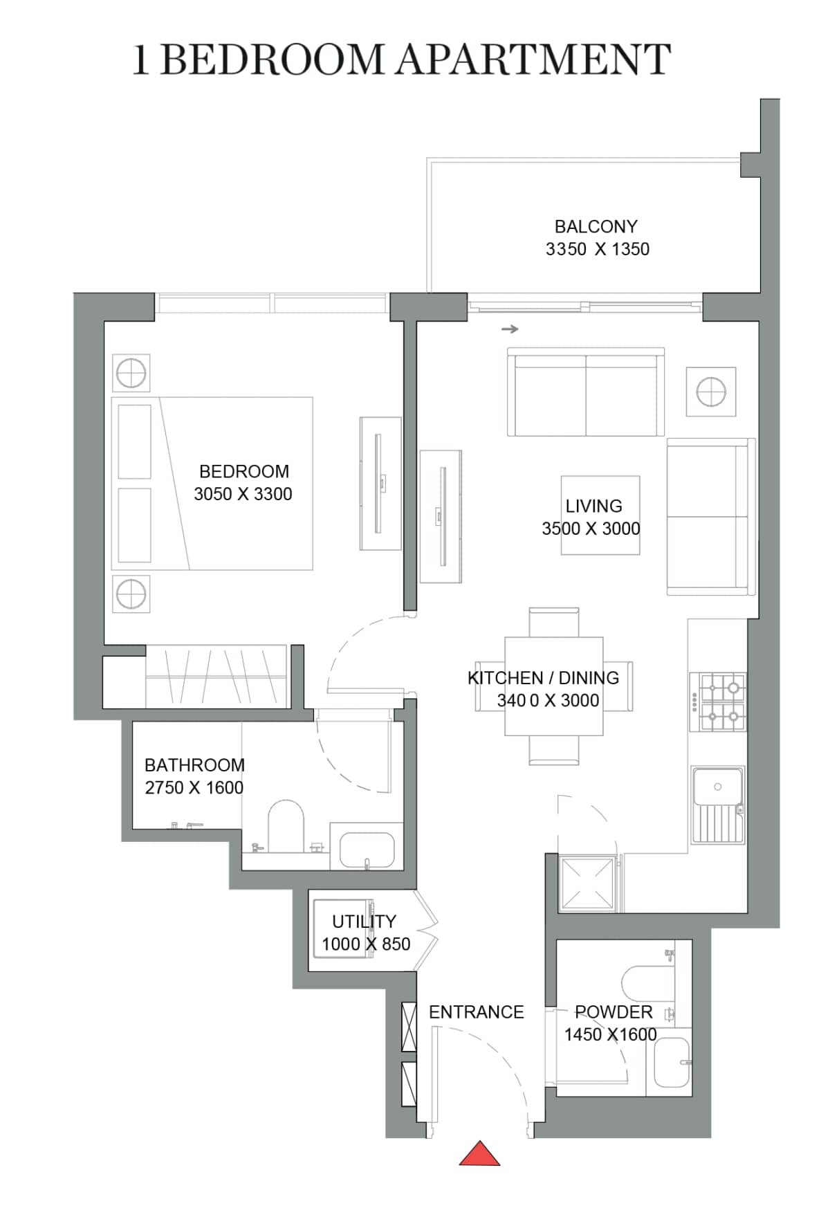 1 Bedroom Apartments