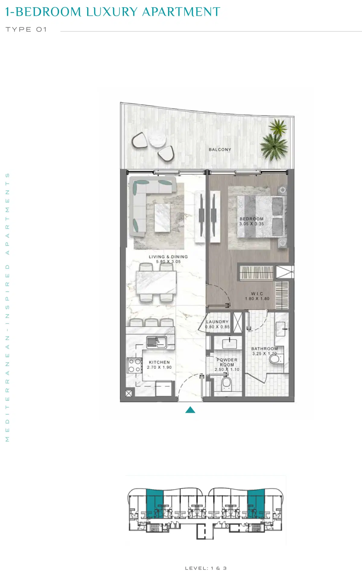 1 Bedroom Apartments