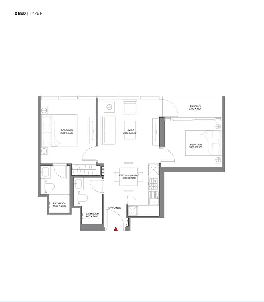 2 Bedroom Apartments